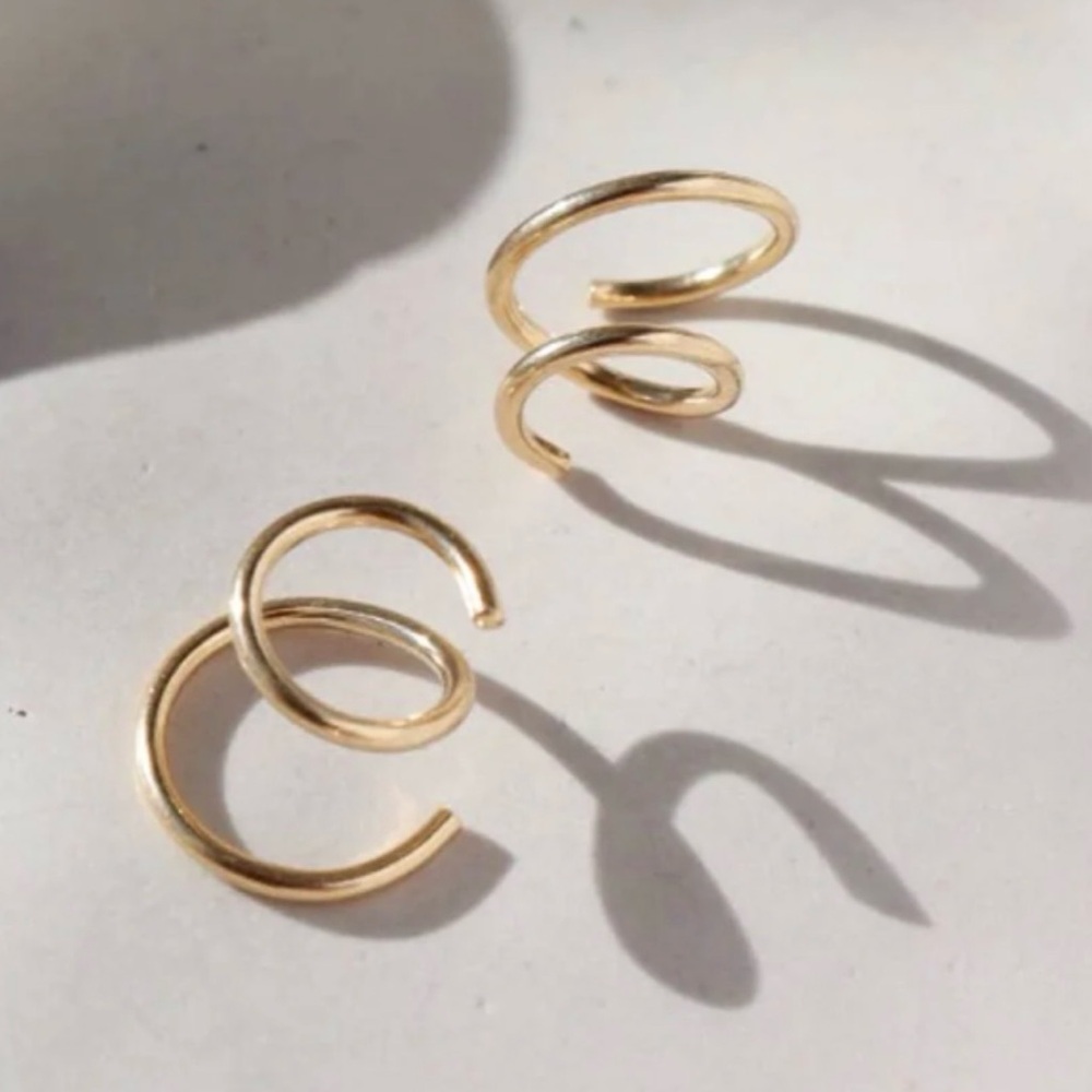 Token Jewelry Mini Twists Gold Earrings